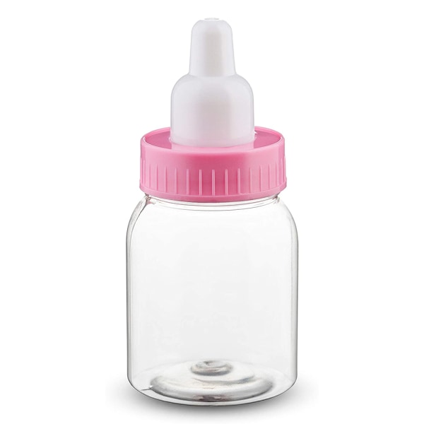 Sød mini-babyflaske dåbsgave baby shower Rosa