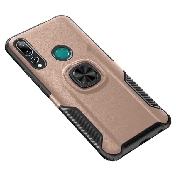 Praktiskt Skal med Ringhållare - Huawei P Smart Z Guld
