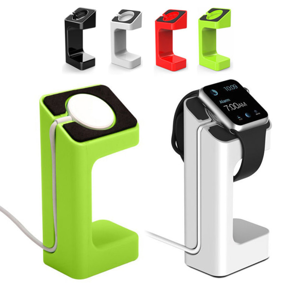 Praktisk Apple Watch-stativ Grön