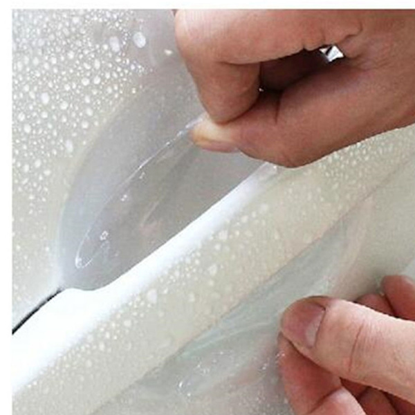 Skydd för Dörrhandtags Fördjupning (4-Pack) Transparent/Genomskinlig