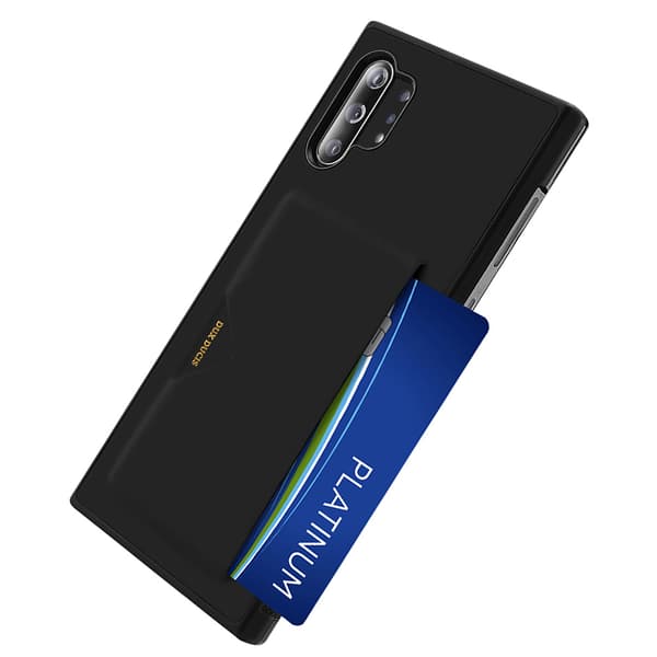 Professionellt Skal med Kortfack - Samsung Galaxy Note10 Plus Röd