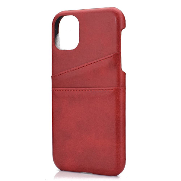iPhone 12 Pro Max - Effektfullt Praktiskt Skal med Korthållare Röd