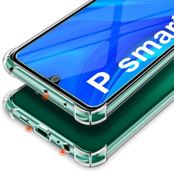 Huawei P Smart 2021 - Vankka suojaava silikonikuori (Floveme) Transparent/Genomskinlig