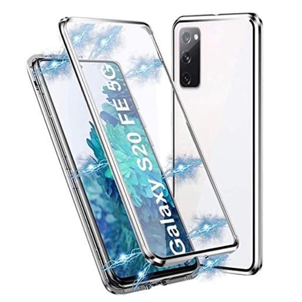Samsung Galaxy S20 FE - Elegant Dobbelt MagnetSkal Blå