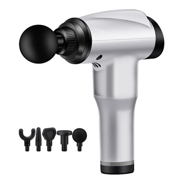 Massage Pistol / Massage Gun Muskelstimulans Massage (5 Huvuden) Guld
