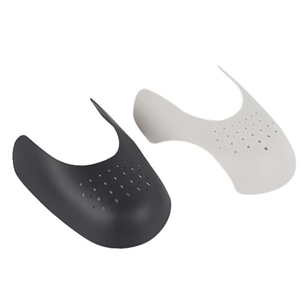 2-pakning Anti-Crease Skoveck Sneaker Anti-Fold Skobeskyttelse Vit S