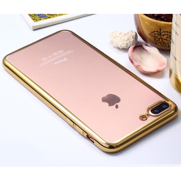 LEMAN´s Eleganta Silikonskal för iPhone 8 Silver/Grå