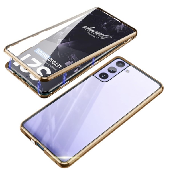 Samsung Galaxy S21 Plus - Stilrent Dubbelt Magnetiskt Skal Lila