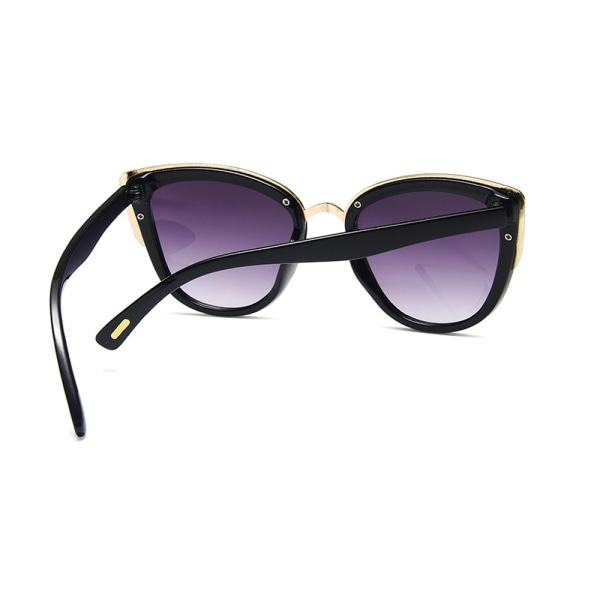 Elegante Cat Eye-solbriller med høj kvalitet og polariseret Brun
