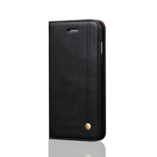 LEMAN Stilig lommebokdeksel til iPhone X/XS Svart