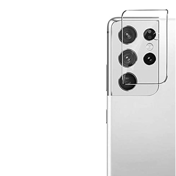 2-PACK S21 Ultra Högkvalitativt Ultratunt Kameralinsskydd Transparent