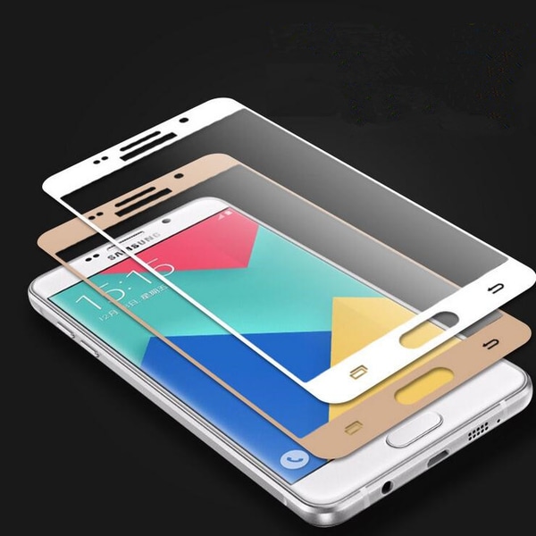 Samsung Galaxy A5 2016 (3-PACK) Skärmskydd Full-fit av HuTech Guld