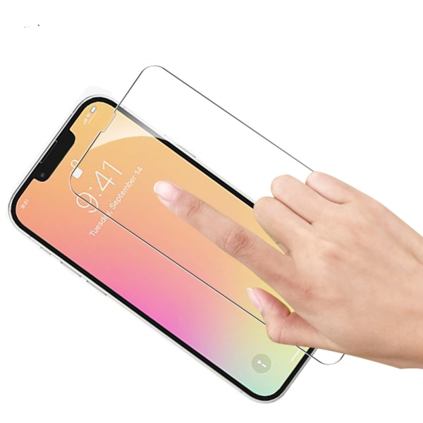 2-PACK iPhone 13 Pro Max Fram- & Baksida Skärmskydd 0,3mm Transparent/Genomskinlig