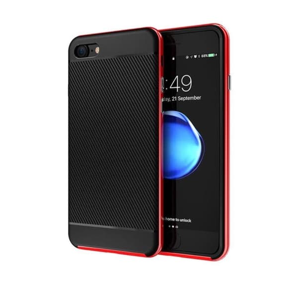 iPhone 7 - Stilrent Stötdämpande skal - DUBBELT SKYDD Silver