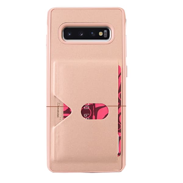 Samsung Galaxy S10 Plus - Skal med Kortfack (HANMAN) Grå Grå