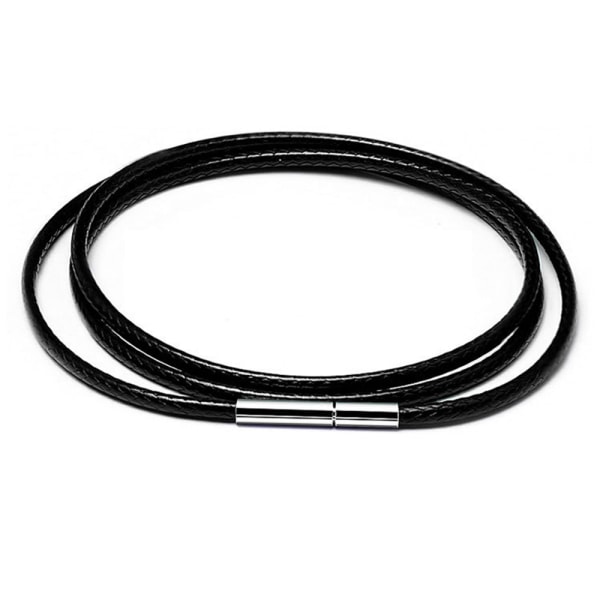 Elegant Tunt PU-Läder Halsband Svart