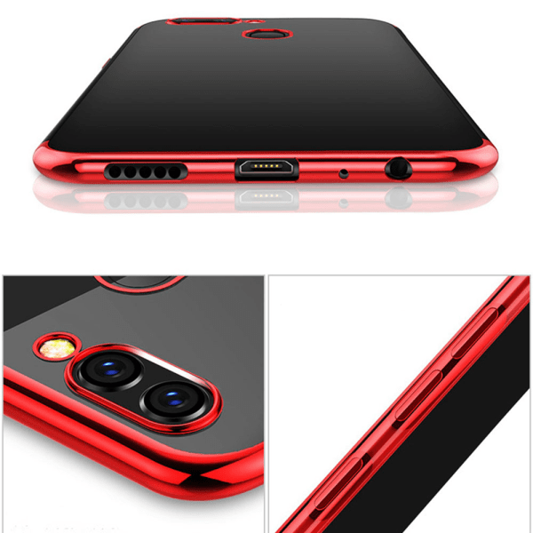 Huawei P Smart 2018 - Gjennomtenkt Floveme-deksel i silikon Röd
