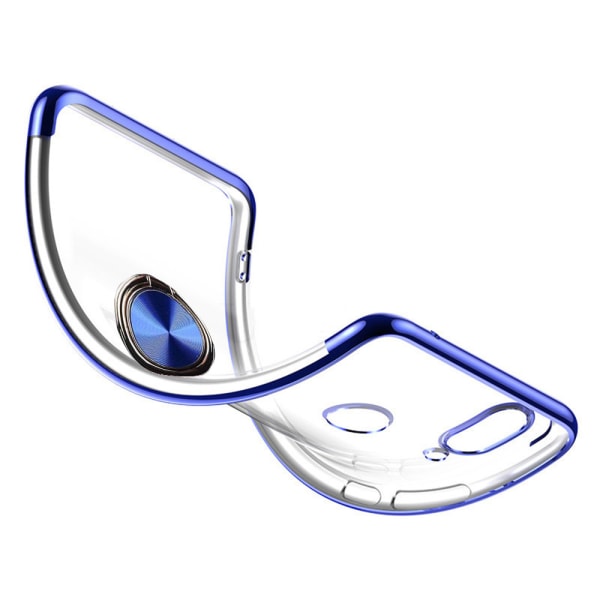 Elegant Skal med Ringhållare (FLOVEME) - Samsung Galaxy A10 Silver