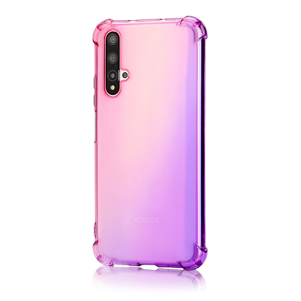 Genomt�nkt Skal Tjocka H�rn - Huawei Nova 5T Rosa/Lila