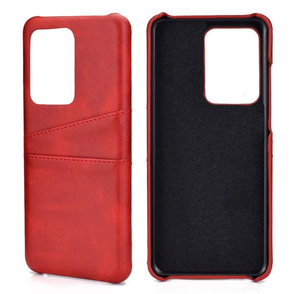 Cover med kortslot - Samsung Galaxy S20 Brun