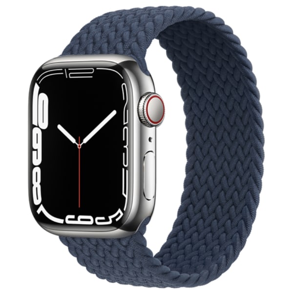 Slitesterk Elastisk Apple Watch-armbånd 38mm/40mm/41mm Mörkblå M