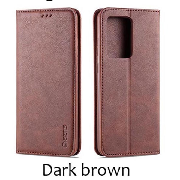 Praktisk lommebokdeksel - Samsung Galaxy A51 Ljusbrun
