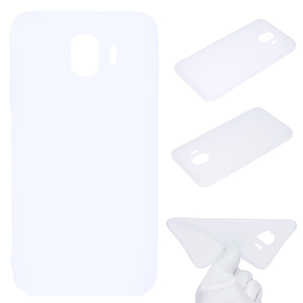 Mattbehandlat Silikonskal till Samsung Galaxy J4 (2018) Svart