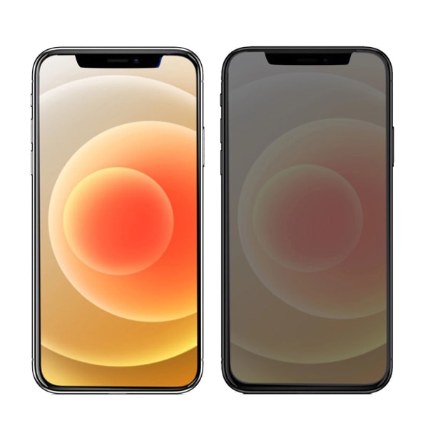 3-PAK iPhone 13 Pro Skærmbeskyttere Anti-Spy 0,3mm Svart