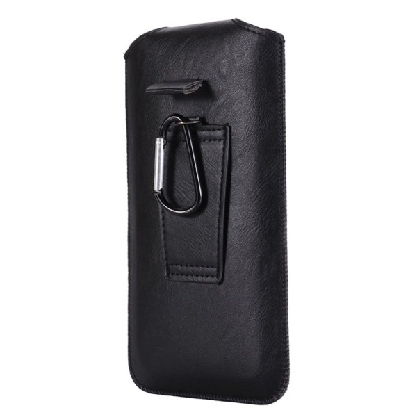 Stilfuldt praktisk mobiltelefontaske til bælte (PU-læder) Brun 6.5Tum