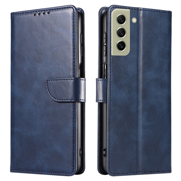 Samsung Galaxy S21 FE - Elegant glatt lommebokdeksel Blå