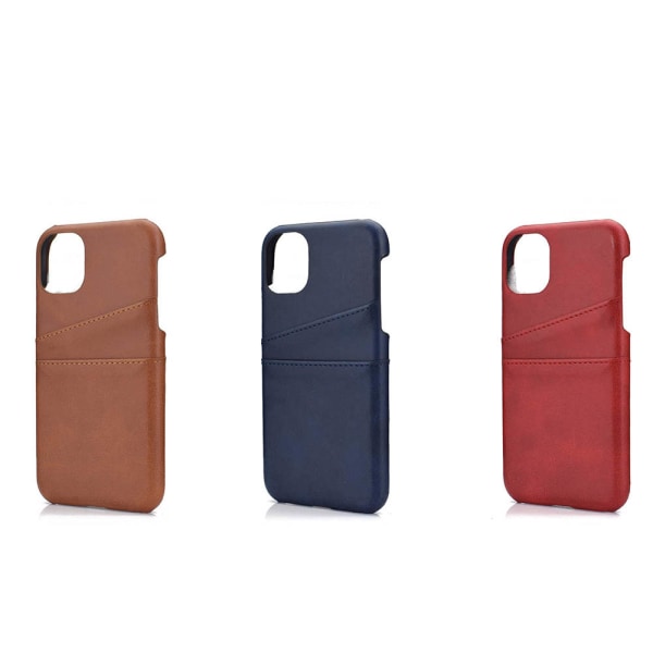Kraftfuldt stilfuldt cover med kortholder - iPhone 11 Pro Ljusbrun Ljusbrun