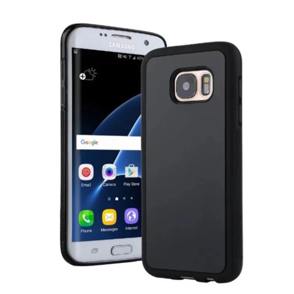 Praktisk Anti-Gravity Silicon cover til Galaxy S6 EDGE Svart Svart