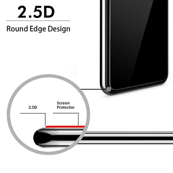2-PACK Samsung Galaxy A50 skærmbeskytter 2.5D HD 0.3mm Svart