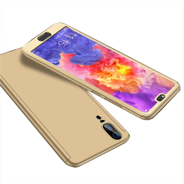 Elegant Dubbelskal - Huawei P20 Guld