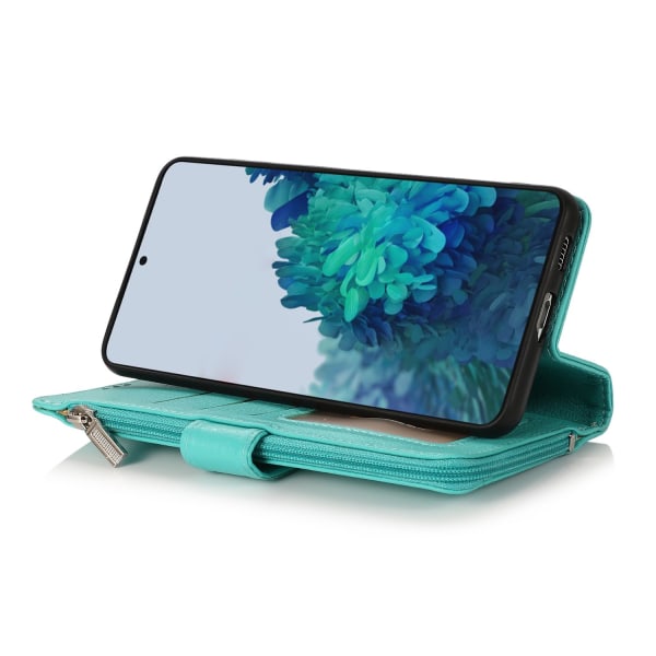 Samsung Galaxy S21 Plus - Stilfuldt praktisk pung etui Grön