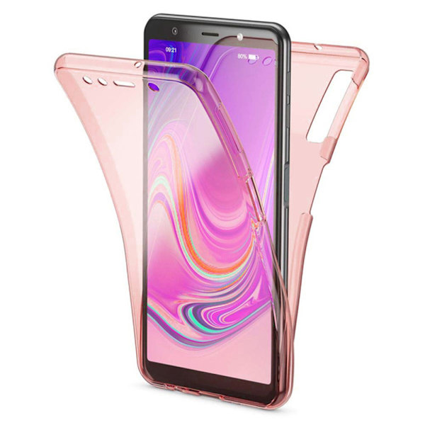 Heltäckande Skydd | Samsung A50 | 360° TPU Silikonfodral Rosa