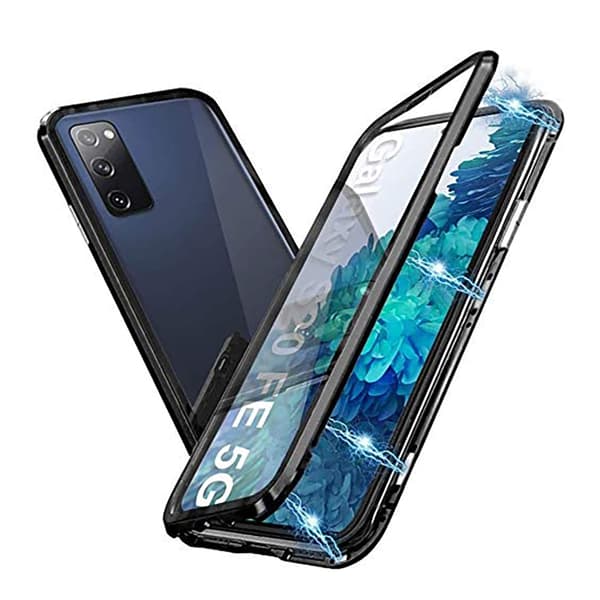 Samsung Galaxy S20 FE - Stilsikkert Dobbelt MagnetDeksel Blå