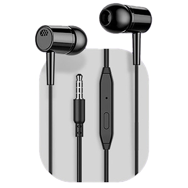 Kraftige D21 3,5 mm bas in-ear hovedtelefoner Vit