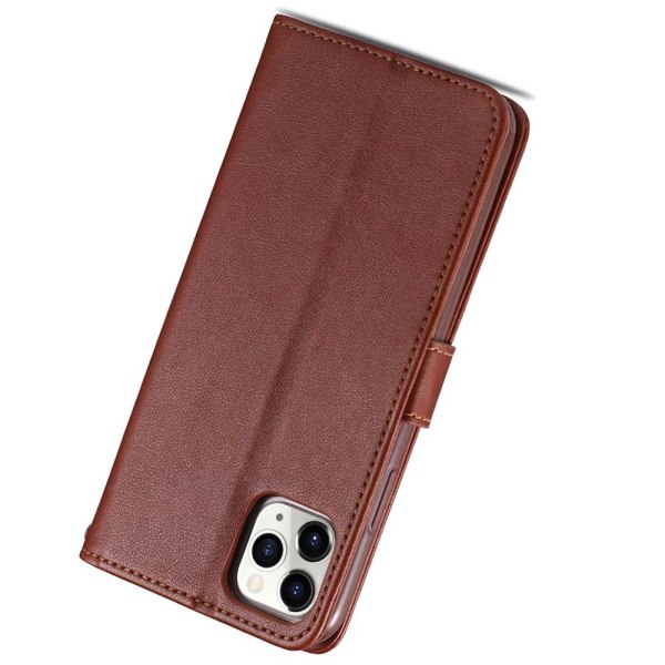 iPhone 11 Pro Max - Yazunshi Professional Wallet Cover Brun