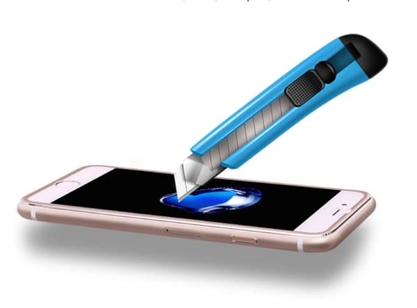 Hutech Skärmskydd 3-PACK (Aluminiumram) 3D iPhone 7 Plus Roséguld