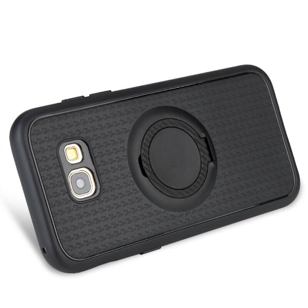 Galaxy S8 - Praktisk silikonecover med ringholder FLOVEME Grå Grå