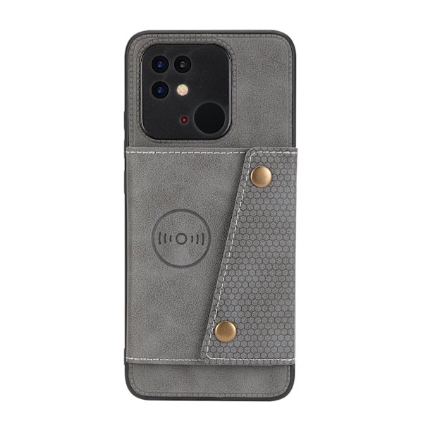 Skal med Korthållare - Xiaomi Redmi 10C Mörkblå