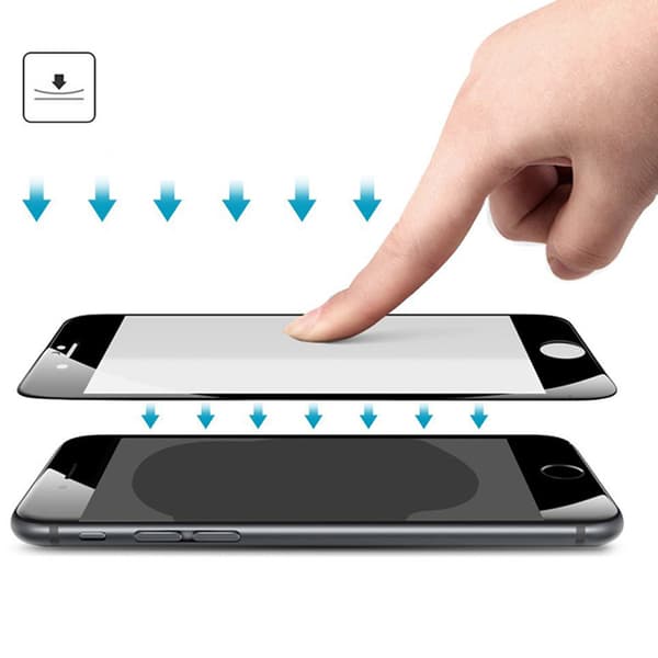 iPhone 7 3-PACK Skärmskydd 2.5D Ram 9H 0,3mm HD-Clear Vit