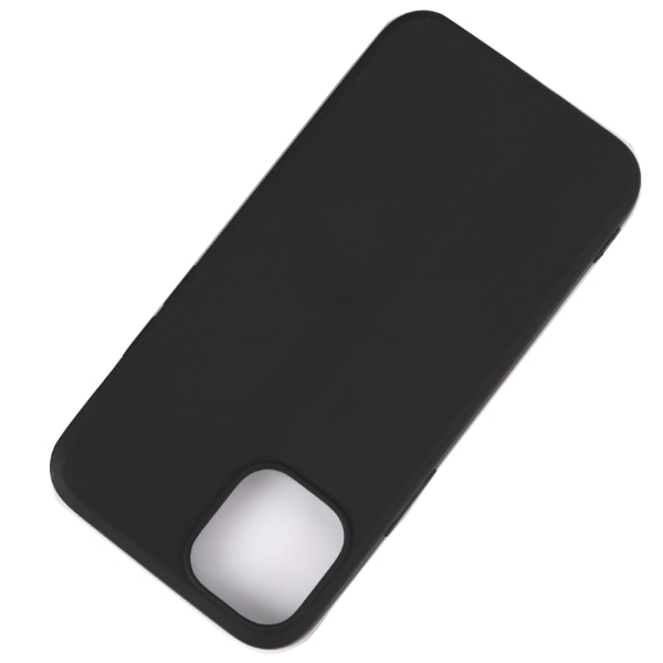 iPhone 12 Pro - Mat silikoneskal & blød skærmbeskytter Svart