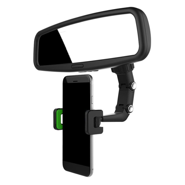 Effektiv multifunksjonell mobiltelefonholder Bilholder bakspeil Grön