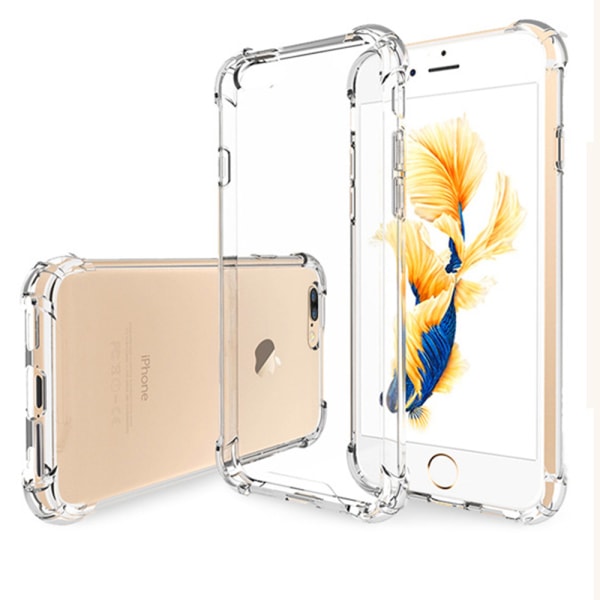 iPhone 6/6S - Beskyttende Floveme Silikone Cover Transparent/Genomskinlig