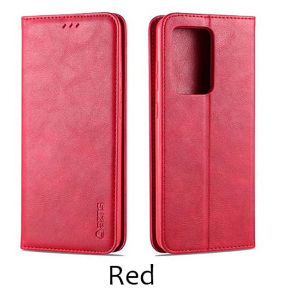 Praktiskt Plånboksfodral - Samsung Galaxy A51 Röd