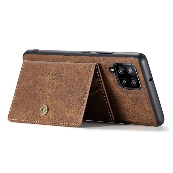 Samsung Galaxy A42 - Stilsäkert Skal med Korthållare Grön