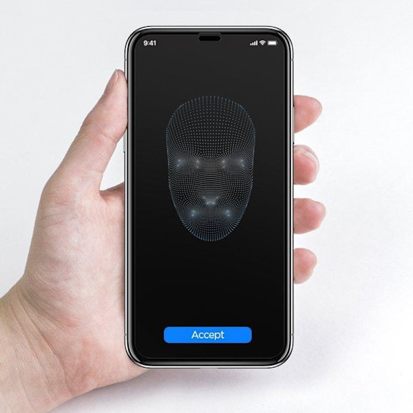 iPhone XS Max Skärmskydd 2.5D med Ram 9H HD-Clear Svart