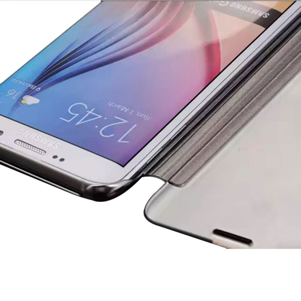 Samsung Galaxy S9 LEMANS Praktiska Clear-View Fodral (Original) Guld